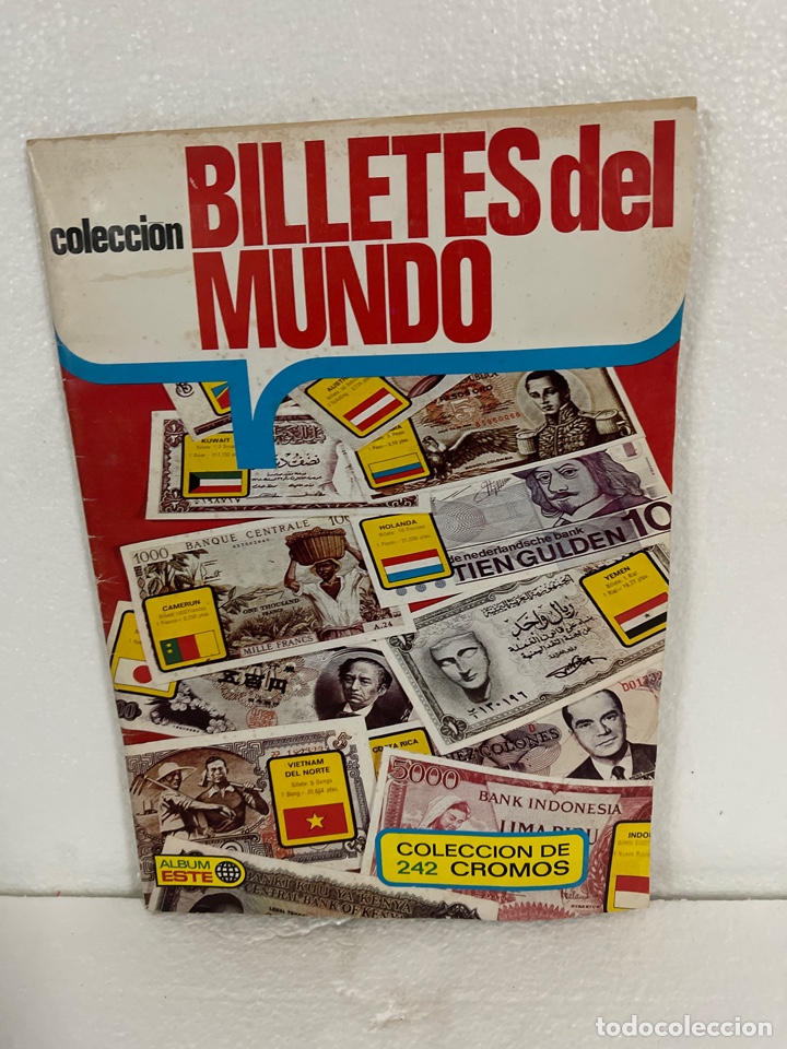 Colecionismo Cadernetas: ALBUM COLECCION BILLETES DEL MUNDO DE EDICIONES ESTE A&Ntilde;OS 70 FALTAN 50 CROMOS