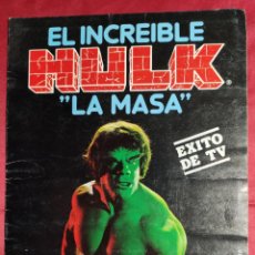Coleccionismo Álbumes: ALBUM DE CROMOS INCOMPLETO. EL INCREIBLE HULK LA MASA. EDITORIAL FHER. 1981. FALTAN 5 CROMOS. Lote 235182390