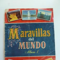 Coleccionismo Álbumes: ÁLBUM INCOMPLETO. MARAVILLAS DEL MUNDO. ÁLBUM I. BRUGUERA