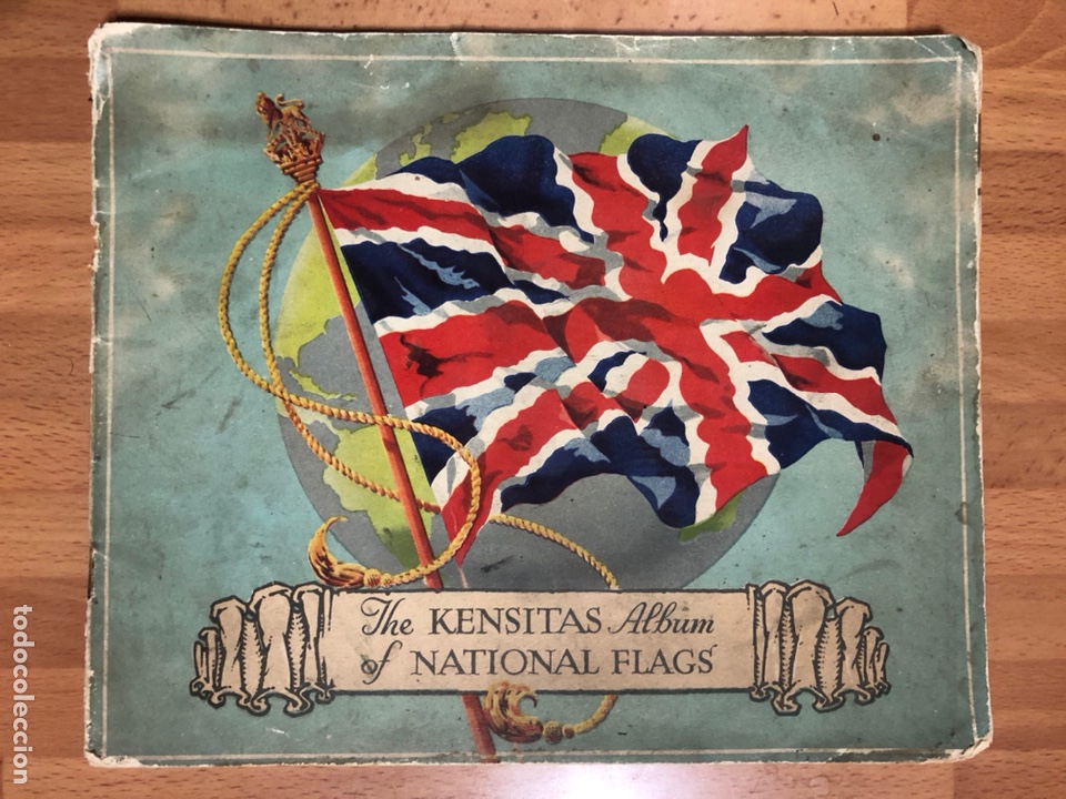 Colecionismo Cadernetas: Album de cromos banderas de pa&iacute;ses kensitas album