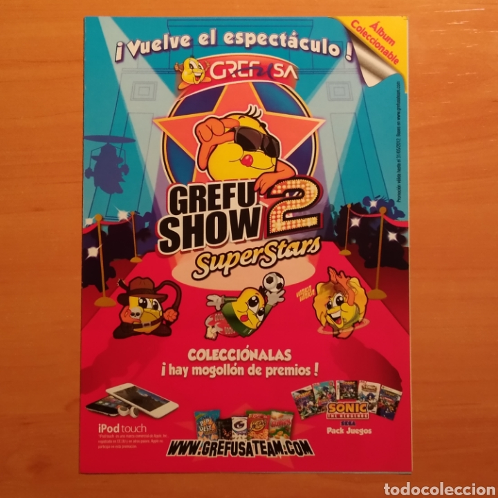 Collectable Incomplete Albums: ALBUM PLANCHA - GREFUSHOW 2 SUPERSTARS - GREFUSA