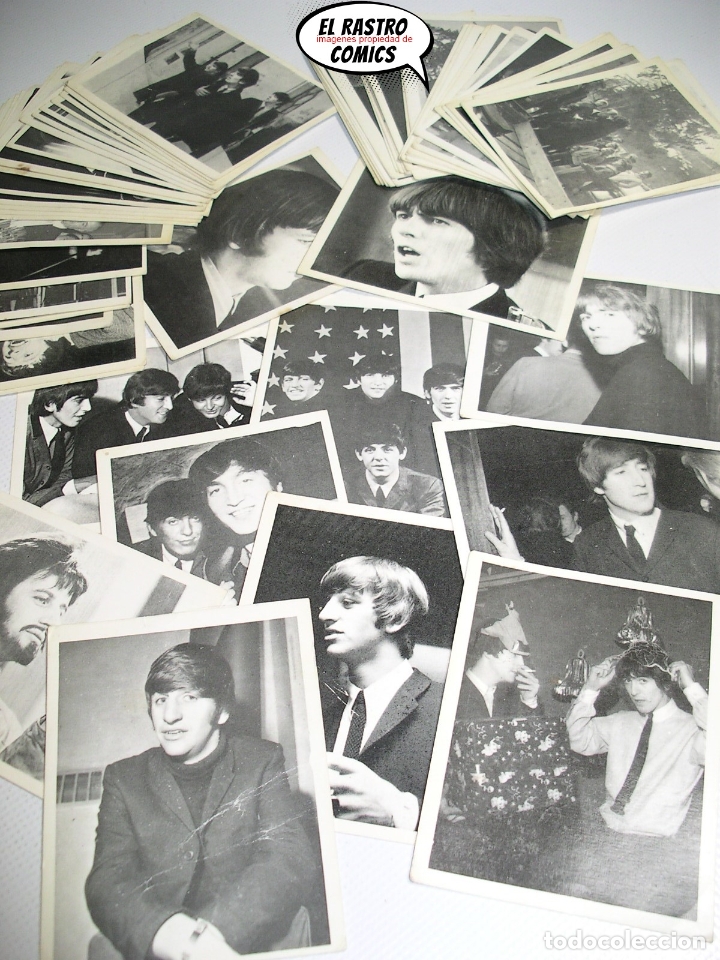 Collectable Incomplete Albums: Lote de 53 cromos del &aacute;lbum Beatles de Bruguera a&ntilde;o 1966, tambien sueltos