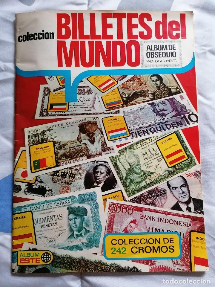 Collectable Incomplete Albums: &Aacute;LBUM DE CROMOS BILLETES DEL MUNDO. EDICIONES ESTE 1974