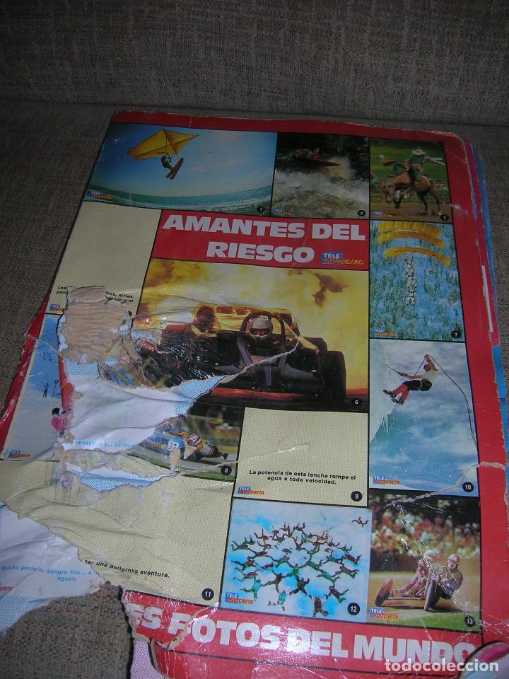 Collectionnisme Albums: &Aacute;lbum de cromos tele indiscreta. Amantes del riesgo. Las mejores fotos del mundo. Ver descripci&oacute;n.