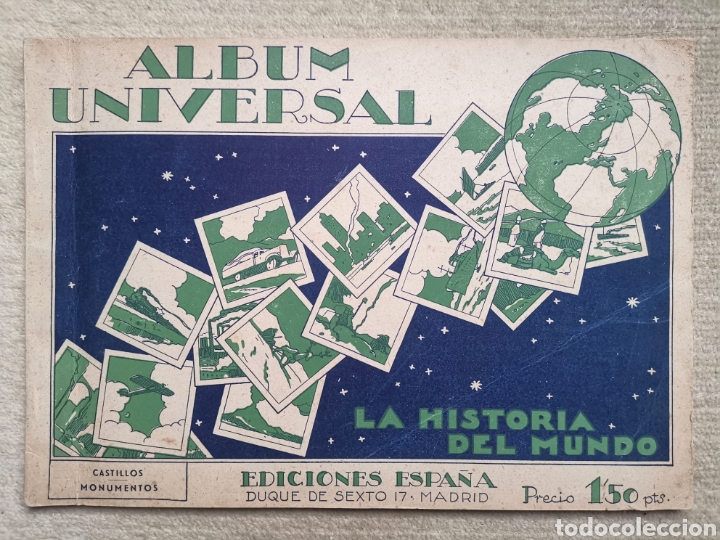 Collectable Incomplete Albums: Album Universal La Historia del Mundo - Castillos Monumentos - Ediciones Espa&ntilde;a - A&ntilde;o 1943