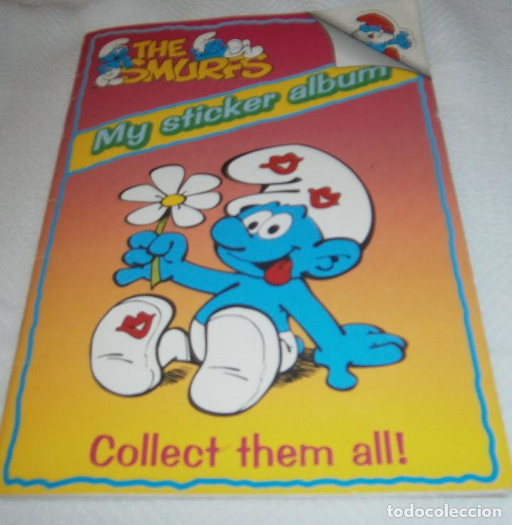 Coleccionismo &Aacute;lbumes: albumde sticker the smurfs vacio