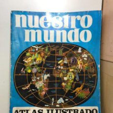 Coleccionismo Álbumes: ÁLBUM GIGANTE BIMBO NUESTRO MUNDO ATLAS ILUSTRADO INCOMPLETO FALTAN 4. Lote 251865025