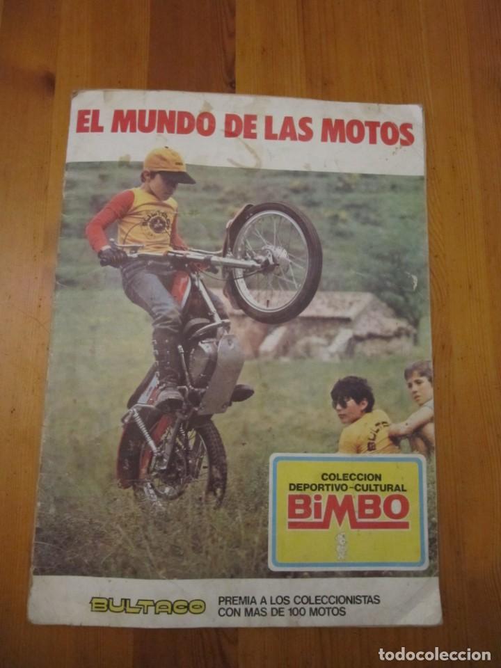 Collectable Incomplete Albums: EL MUNDO DE LAS MOTOS INCOMPLETO FALTAN CROMOS DE ESCUDOS EMBLEMAS. BIMBO. 1976.