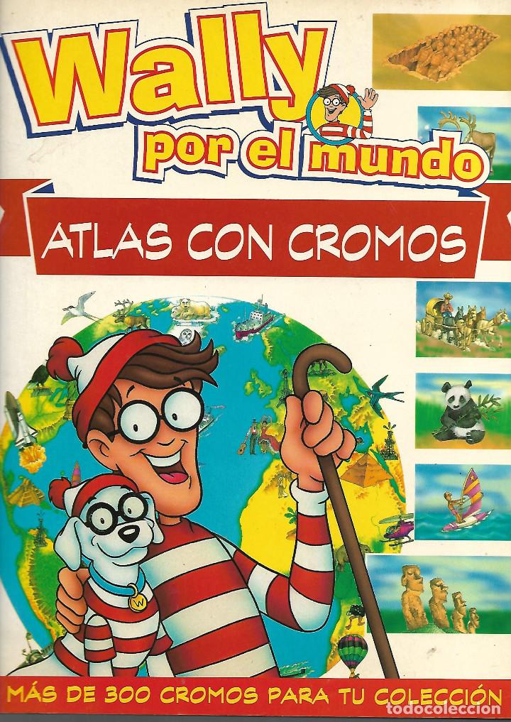 Collectionnisme Albums: ALBUM DE 1994 DE WALLY POR EL MUMDO CON 4 CROMOS