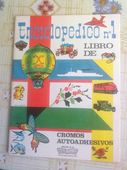 Collectionnisme Albums: Album cromos enciclop&eacute;dico 1 trenes, armas, mariposas, coches