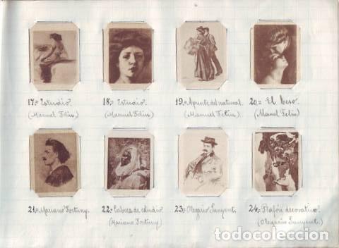 Collectable Incomplete Albums: SERIE 30. Cuaderno con los cromos (fototipias) correspondientes a esta serie. PINTORES Y CUADROS