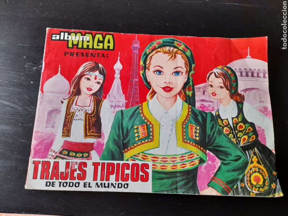 Collectable Incomplete Albums: ALBUN ALBUM EDITORIAL MAGA TRAJES T&Iacute;PICOS DE TODO EL MUNDO MUY BUEN ESTADO