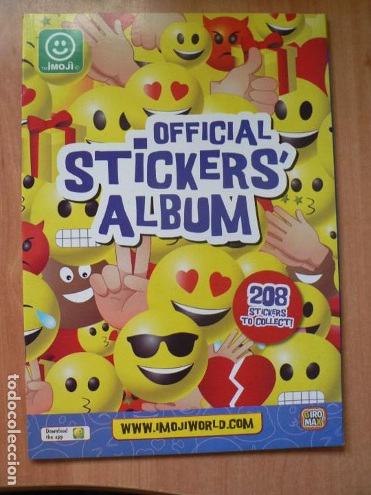 Colecionismo Cadernetas: ALBUM PLANCHA VACIO DE IMOJI OFFICIAL STICKER ALBUM IMOJIWORLD DE E-MAX