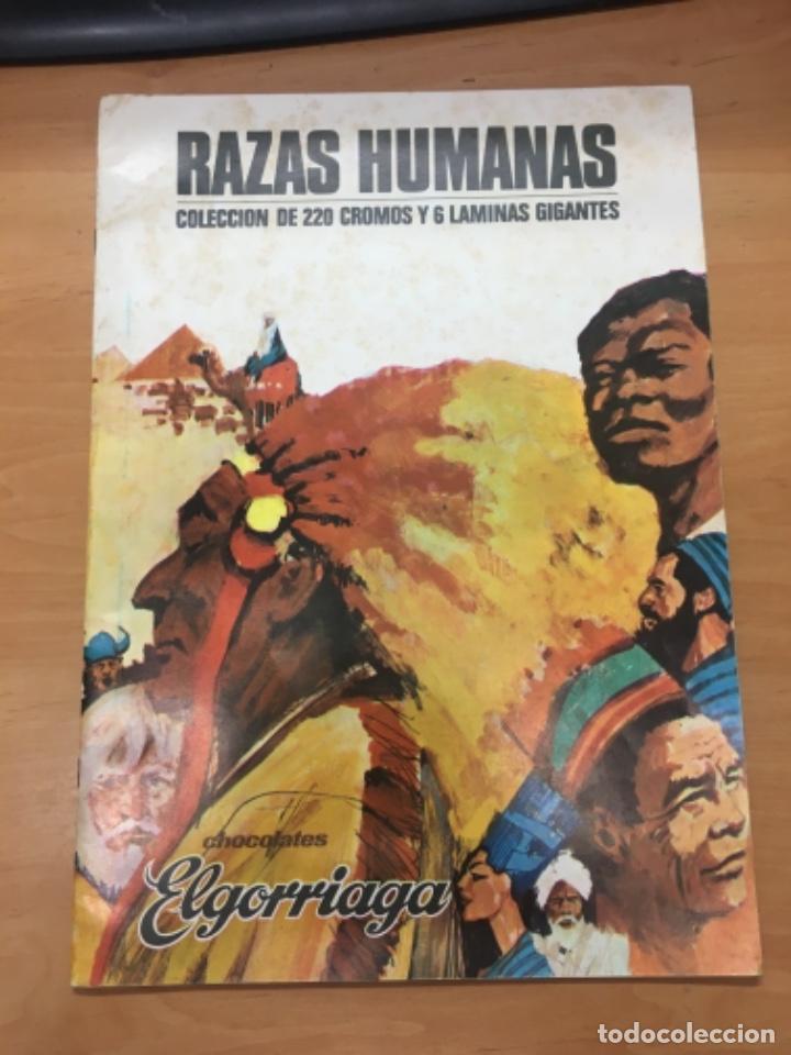 Coleccionismo &Aacute;lbumes: ALBUM VACIO RAZAS HUMANAS CHOCOLATES ELGORRIAGA