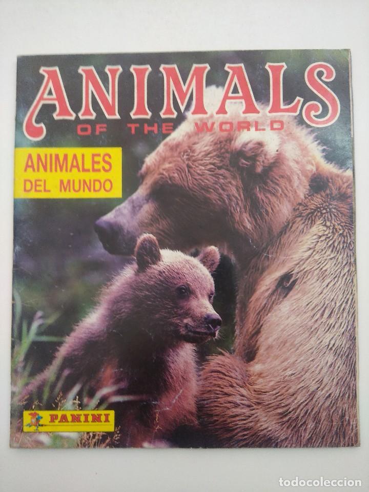 Colecionismo Cadernetas: ANIMALES DEL MUNDO-ANIMALS OF THE WORLD/ALBUM DE CROMOS INCOMPLETO/PANINI.