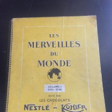 Coleccionismo Álbumes: MERVEILLES DU MONDE. Lote 280877263