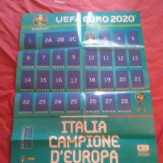 Coleccionismo Álbumes: POSTER GIGANTE ALBUM VACIO CROMOS STICKER EXTRA ITALIA CAMPEÓN EURO 2020 EUROCOPA 20 PANINI. Lote 287092643