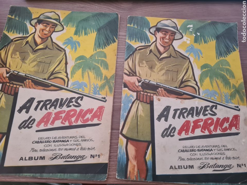 Collezionismo Album: A TRAVES DE AFRICA 1 . CHOCOLATES BATANGA. 2 ALBUMES