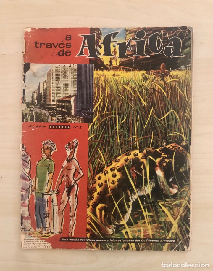 Collectable Incomplete Albums: A TRAVES DE AFRICA, ALBUM VACIO, A&Ntilde;O 1960, (EDITORIAL CHOCOLATES BATANGA)