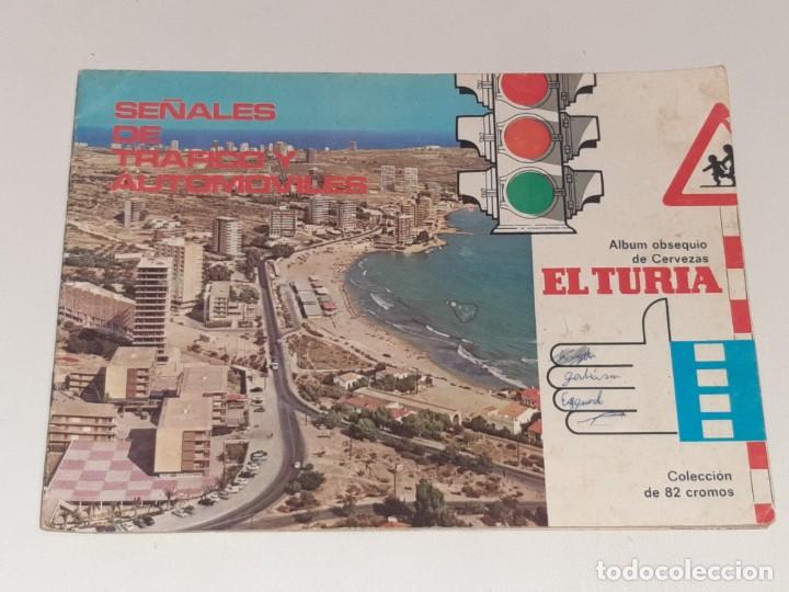 Collezionismo Album: ANTIGUO ALBUM DE CROMOS SE&Ntilde;ALES DE TRAFICO Y AUTOMOVILES PROMOCIONAL DE CERVEZAS EL TURIA A&Ntilde;O 1969