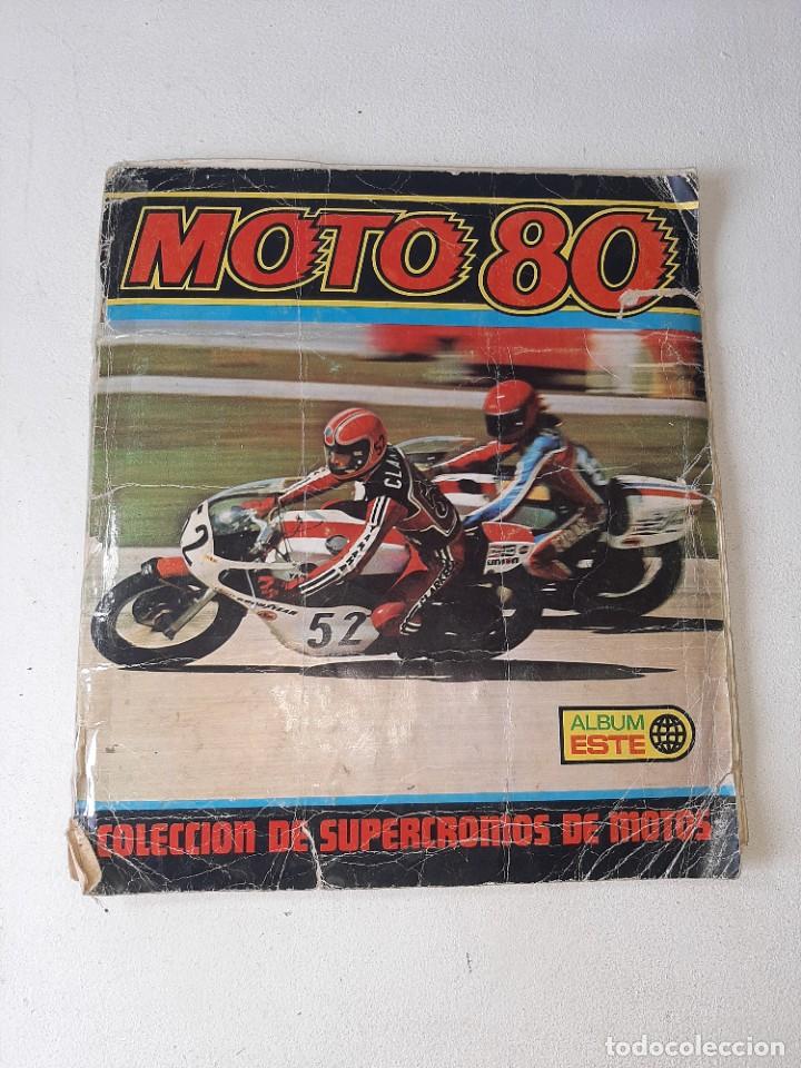 Collectionnisme Albums: ANTIGUO ALBUM DE CROMOS MOTO 80 EDICIONES ESTE A&Ntilde;O 1977