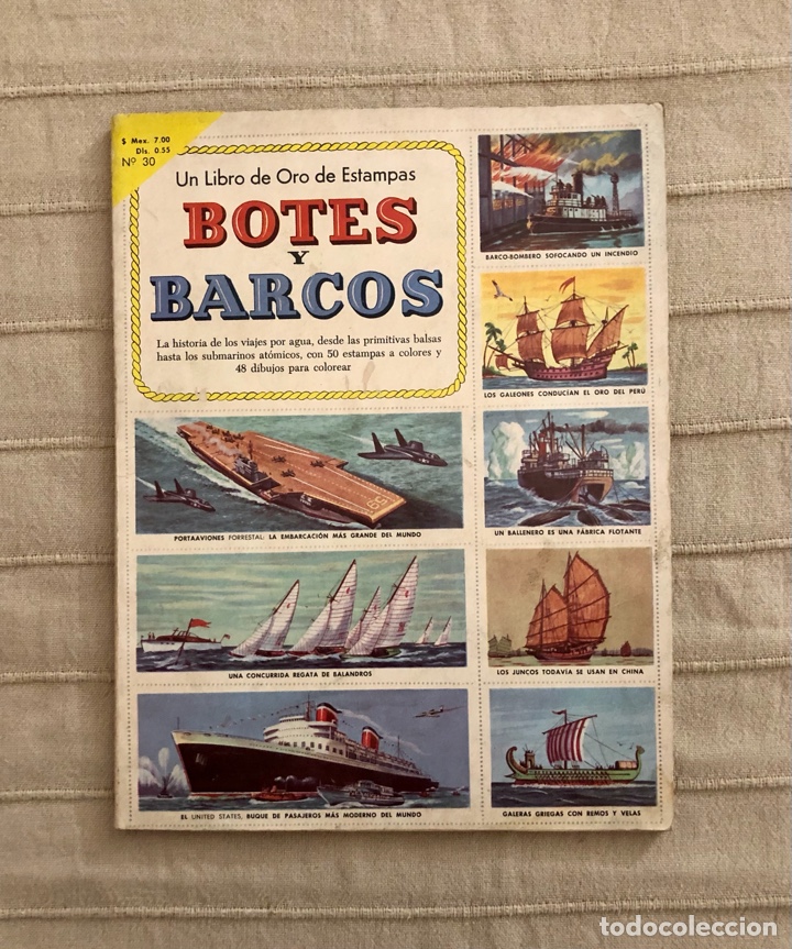 Collectionnisme Albums: UN LIBRO DE ORO DE ESTAMPAS BOTES Y BARCOS N&ordm;30, ALBUM INCOMPLETO,A&Ntilde;O 1959 (NOVARO)