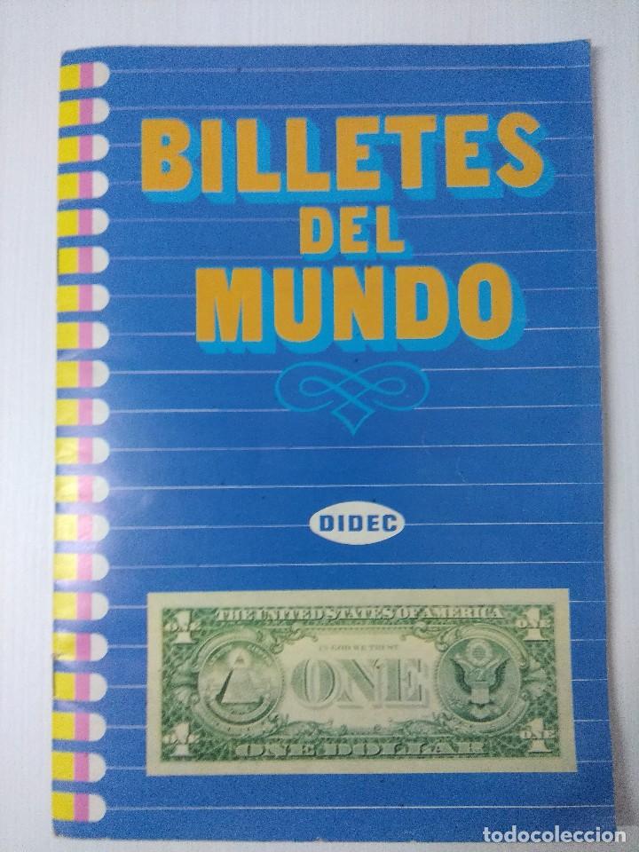 Colecionismo Cadernetas: BILLETES DEL MUNDO/ALBUM DE CROMOS INCOMPLETO