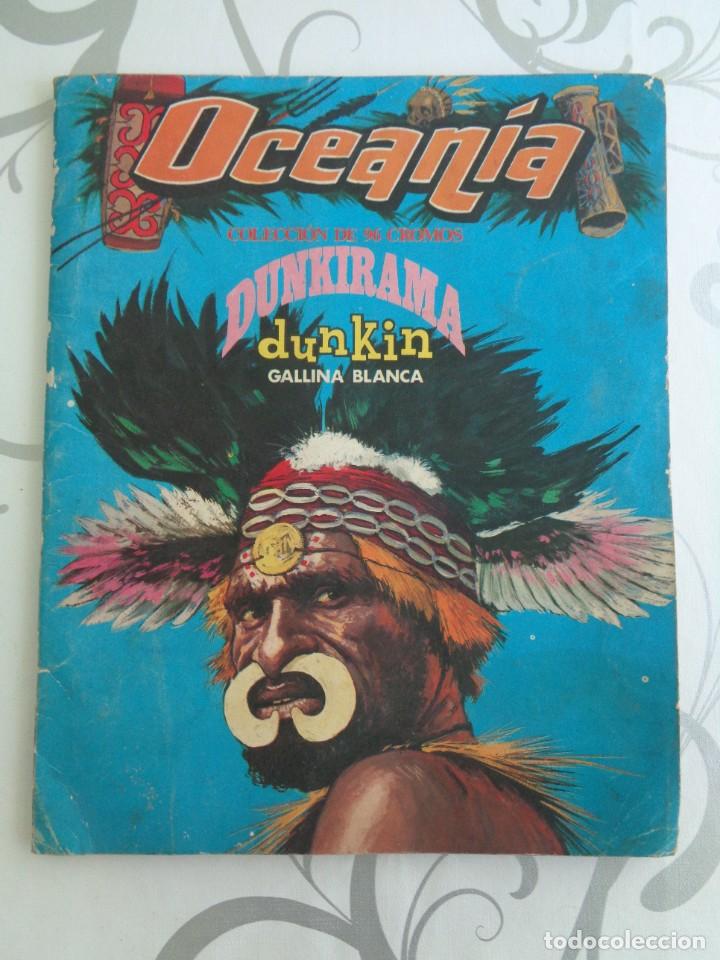 Collectionnisme Albums: ALBUM OCEANIA DUNKIRAMA DUNKIN GALLINA BLANCA COLECCION -LE FALTAN 23 CROMOS DE LOS 96