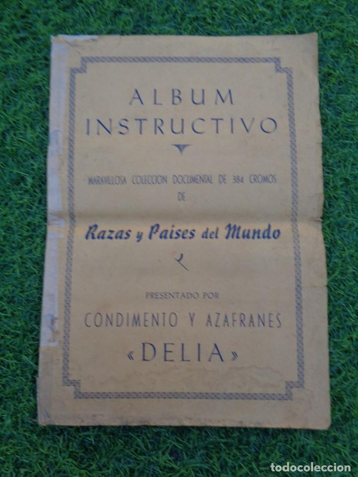 Collectionnisme Albums: Album Instructivo-Razas y Paises del Mundo -Condimento y azafranes Delia -Circa 1957 -Con 378 cromos