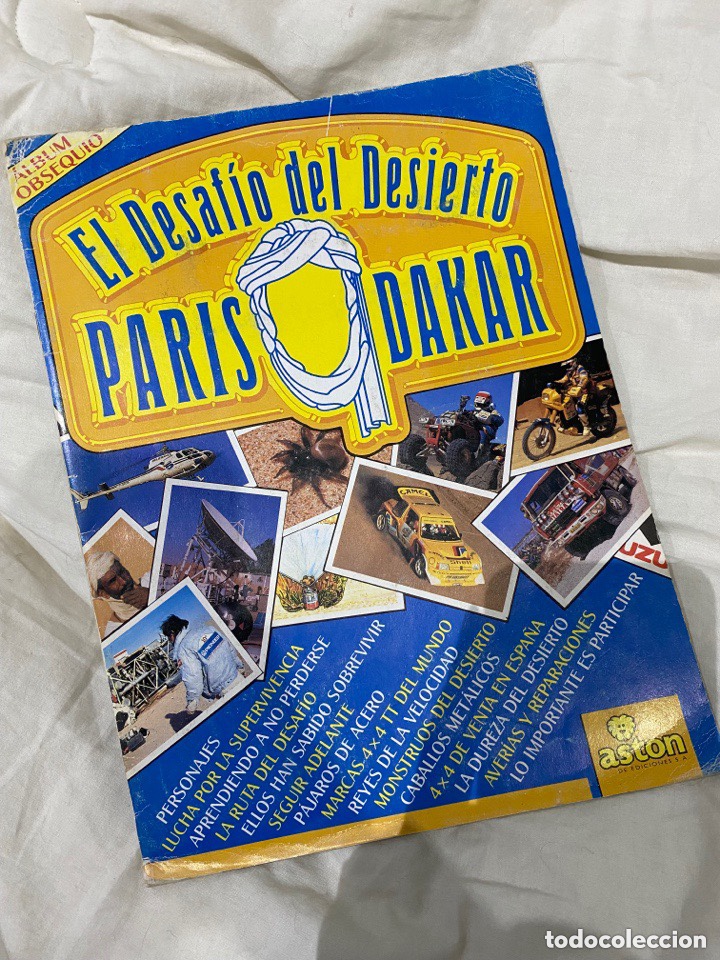 Collectionnisme Albums: &Aacute;LBUM INCOMPLETO EL DESAF&Iacute;O DEL DESIERTO PARIS DAKAR PEGADO