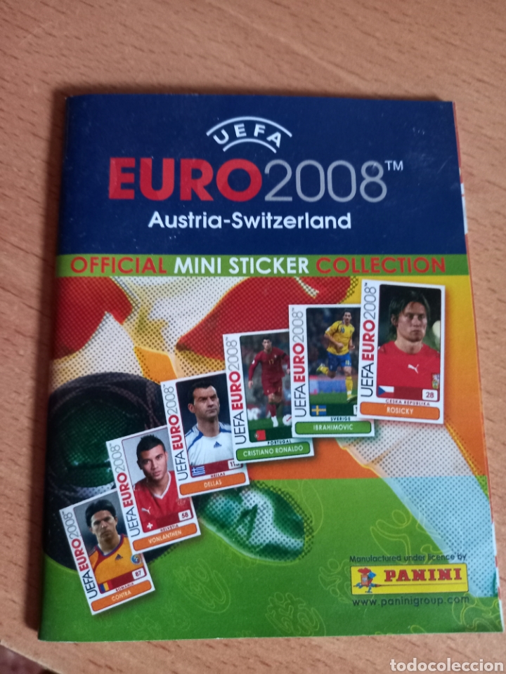 Collectionnisme Albums: Panini album vacio plancha mini stickers uefa euro 2008