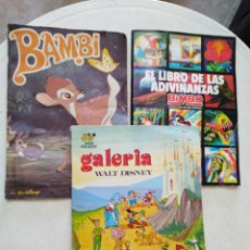 Coleccionismo Álbumes: LOTE DE 3 ÁLBUMES DE CROMOS ( LEER DESCRIPCIÓN ). Lote 309967293