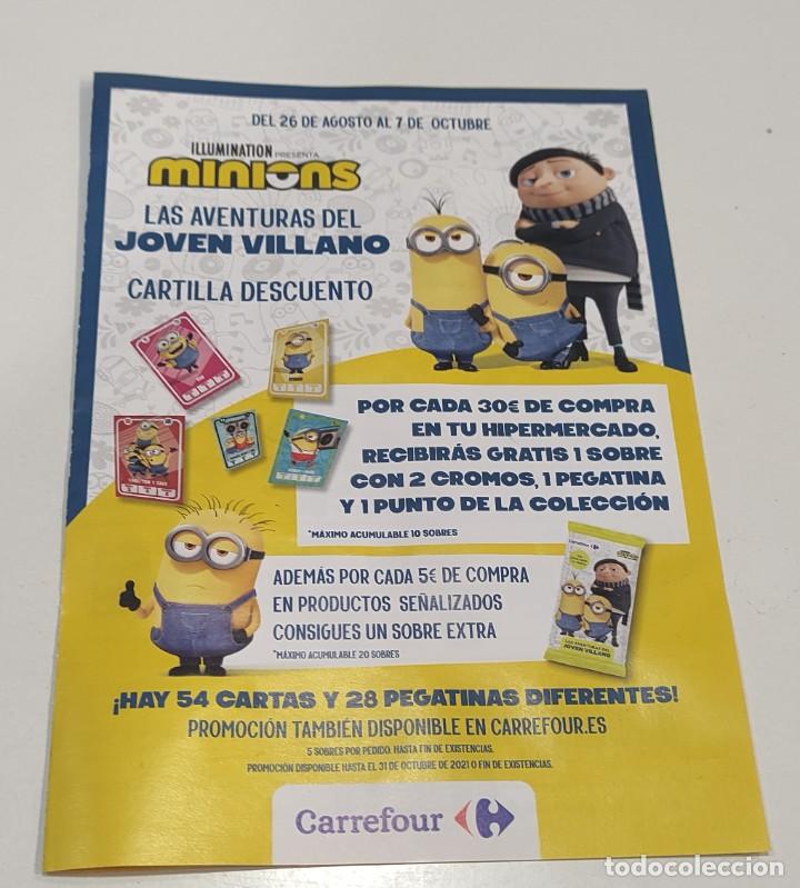 Collectionnisme Albums: MINI ALBUM DE Y PUNTOS , CARREFOUR , LOS MINIONS LAS AVENTURAS DEL JOVEN VILLANO , CARTILLA