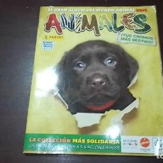 Coleccionismo Álbumes: ALBUM DE CROMOS ANIMALES 2014 INCOMPLETO