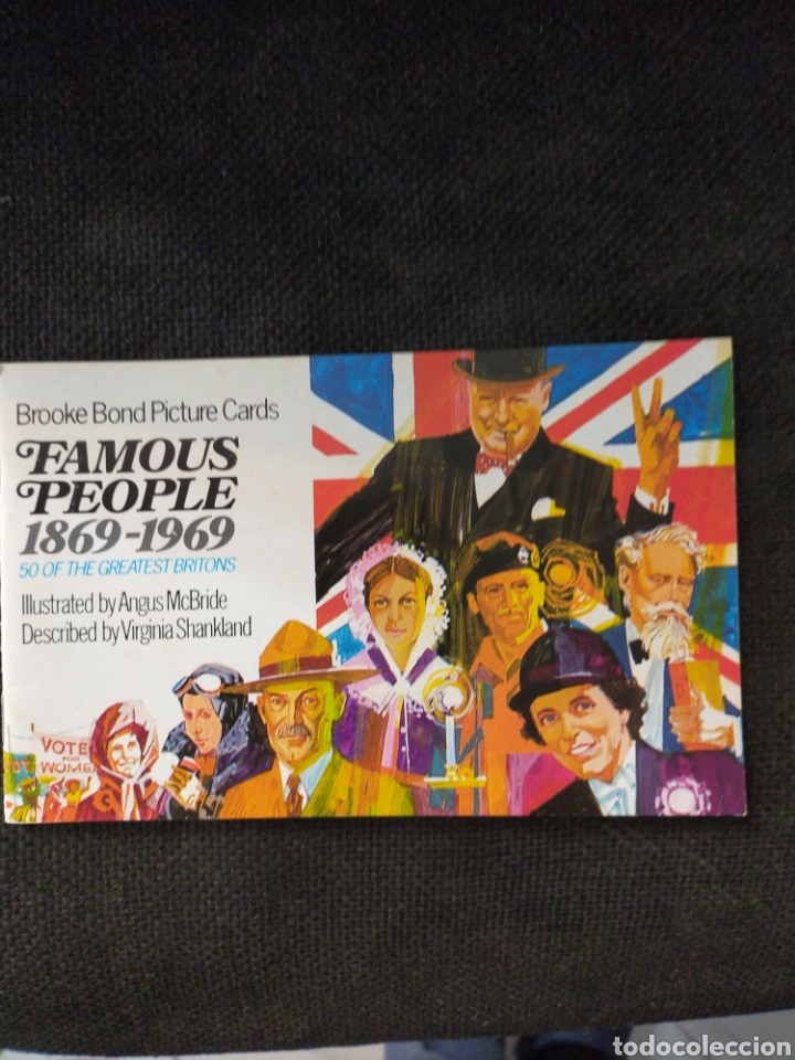 Colecionismo Cadernetas: ALBUM INGLES PERSONAJES BRIT&Aacute;NICO FAMOSOS 1869-1969 NUEVO VAC&Iacute;O