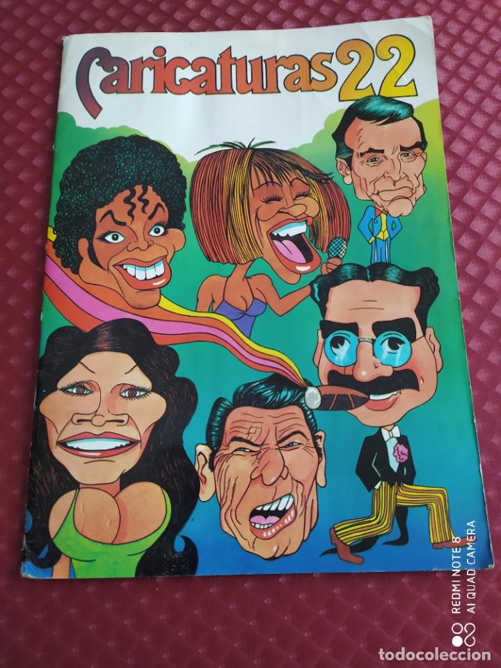 Collectionnisme Albums: CARICATURAS 22 PORTADAS DEL ALBUM PARA CROMOS
