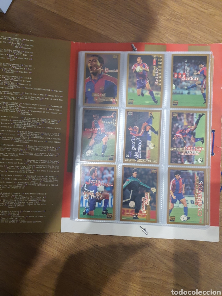 Coleccionismo &aacute;lbumes: FICHERO, COLECCI&Oacute;N DEL BAR&Ccedil;A barca oro 1995 - Foto 2