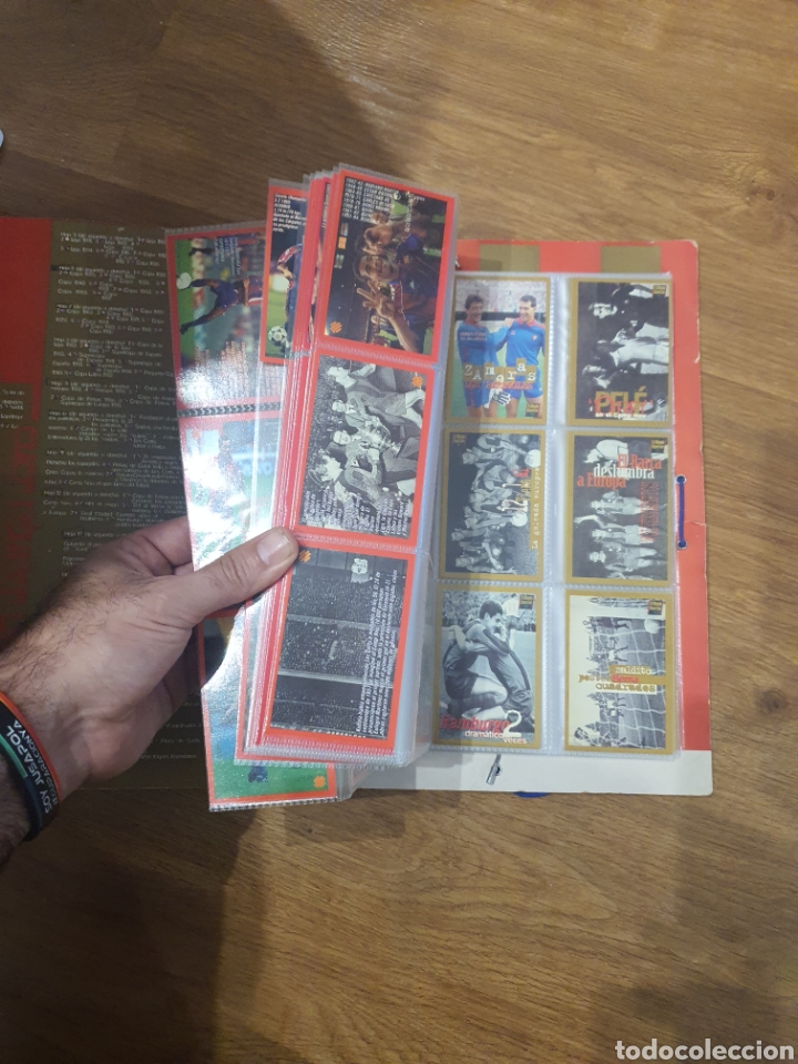 Coleccionismo &aacute;lbumes: FICHERO, COLECCI&Oacute;N DEL BAR&Ccedil;A barca oro 1995 - Foto 3