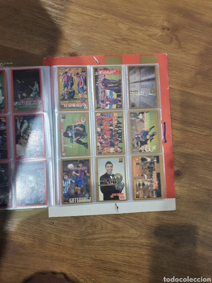 Coleccionismo &aacute;lbumes: FICHERO, COLECCI&Oacute;N DEL BAR&Ccedil;A barca oro 1995 - Foto 4