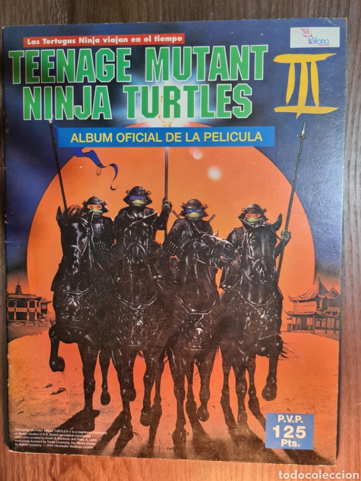 Collectable Incomplete Albums: TEENAGE MUTANT NINJA TURTLLES DE MILANO TORTUGAS NINJA NUEVO Y VACIO PLANCHA