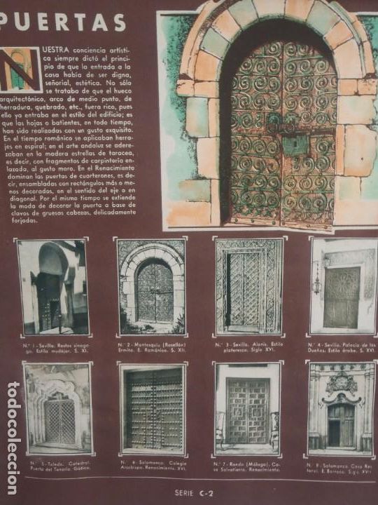 Collezionismo Album: PUERTAS Y LA VIDA EN UN FARO- HOJA COMPLETA DE CROMOS - SERIE-C2- CH2--GALLINA BLANCA