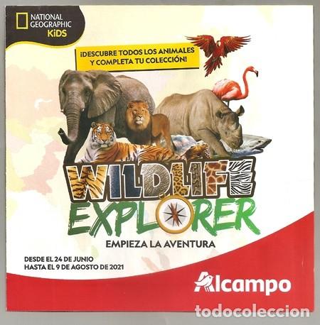 Collectionnisme Albums: Wildlife Explorer de National Geographic Kids, cartilla de puntos peluches animales &ndash; Alcampo, 2021