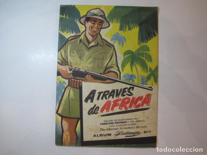 Collectable Incomplete Albums: A TRAVES DE AFRICA-CHOCOLATES BATANGA-ALBUM DE CROMOS VACIO-VER FOTOS-(V-23.367)