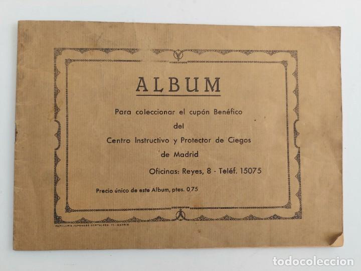 Collectionnisme Albums: ALBUM DE CROMOS DEL CENTRO INSTRUCTIVO Y PROTECTOR DE CIEGOS DE MADRID - CIPA ANTERIOR A LA ONCE FUN