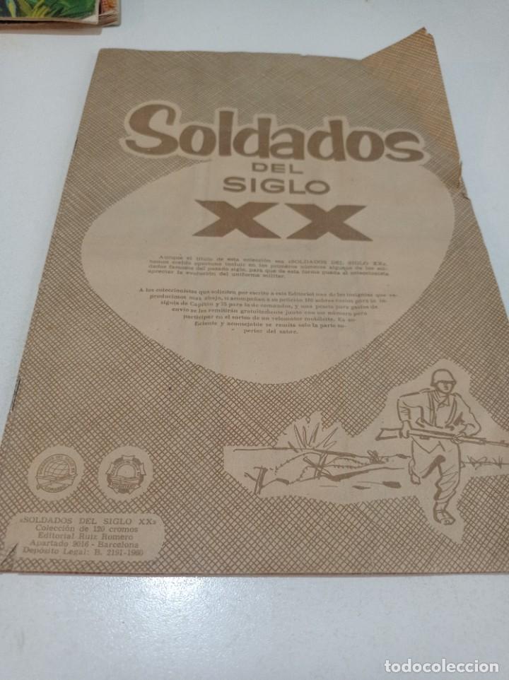 Collectionnisme Albums: Antiguo &Aacute;lbum Soldados del Siglo XX, incompleto falta 1 cromo