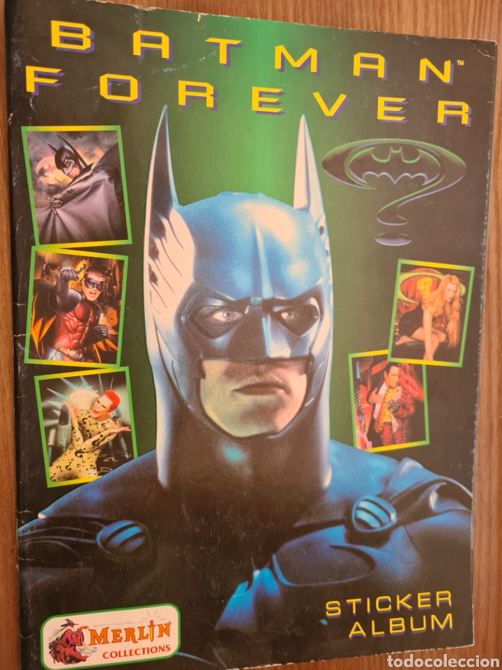 Coleccionismo &Aacute;lbumes: BATMAN FOREVER MERLIN VACIO - PLANCHA