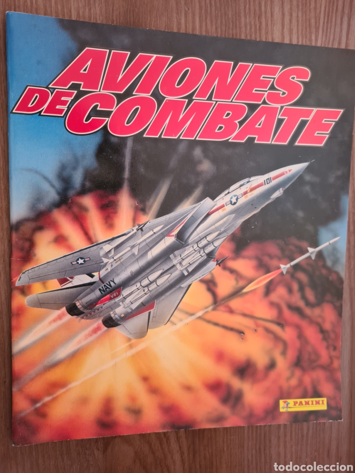 Coleccionismo &Aacute;lbumes: AVIONES DE COMBATE PANINI VACIO - PLANCHA
