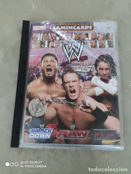Coleccionismo &Aacute;lbumes: world wresting fichero y lamicards
