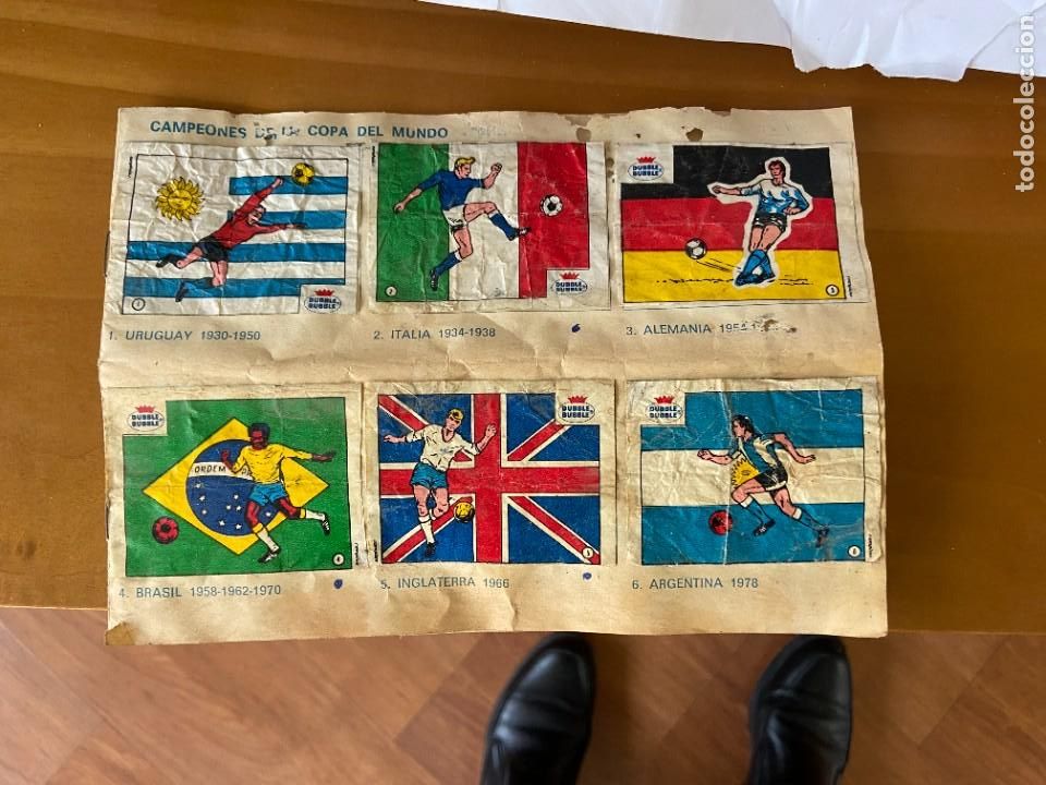 Collectionnisme Albums: campeones de la copa del mundo chicles dubble dubble album con 38 cromos se venden sueltos