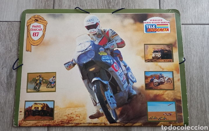Collectable Incomplete Albums: Carpeta Rallye Par&iacute;s Dakar. Revista Teleindiscreta. A&ntilde;o 1987
